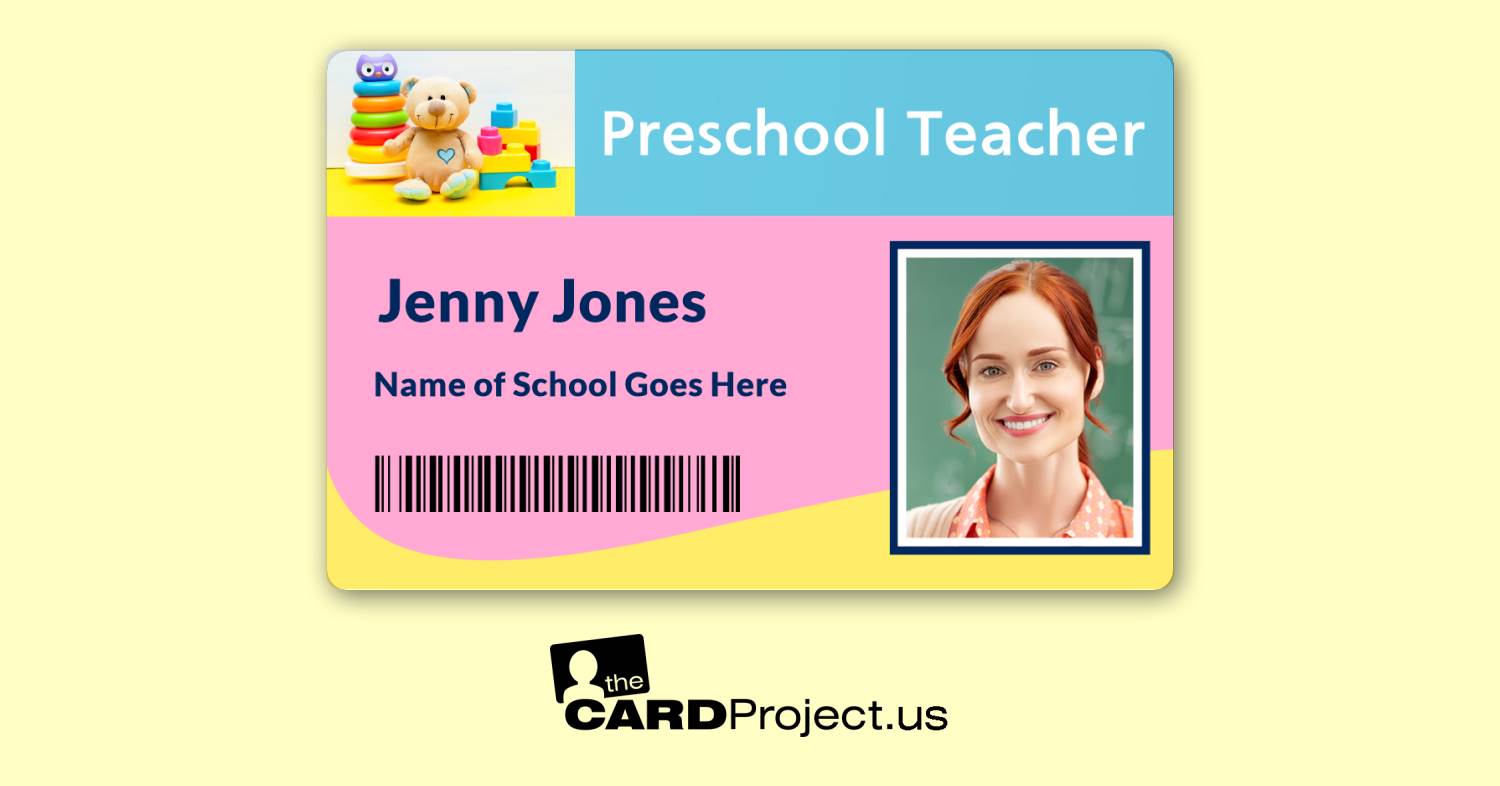 Preschool Teacher ID Card (FRONT)